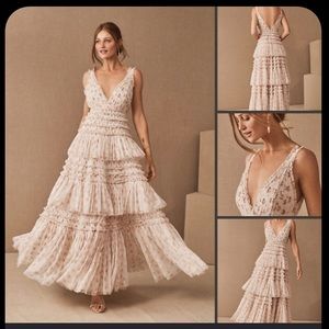 BHLDN Needle & Thread Candice Bijou Dress - Size XS
